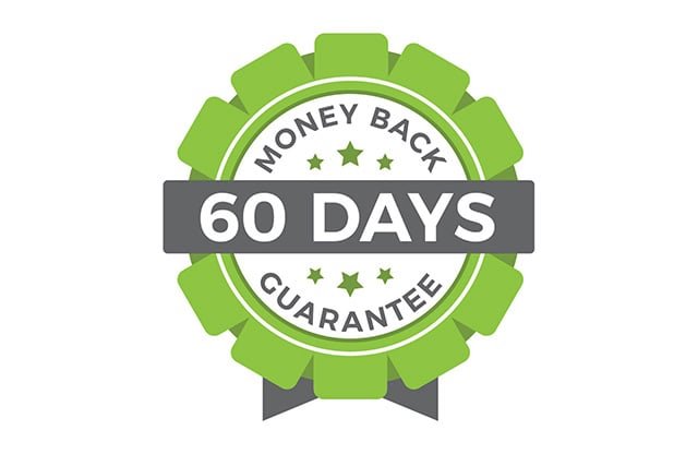 60 days money back guarantee symbol